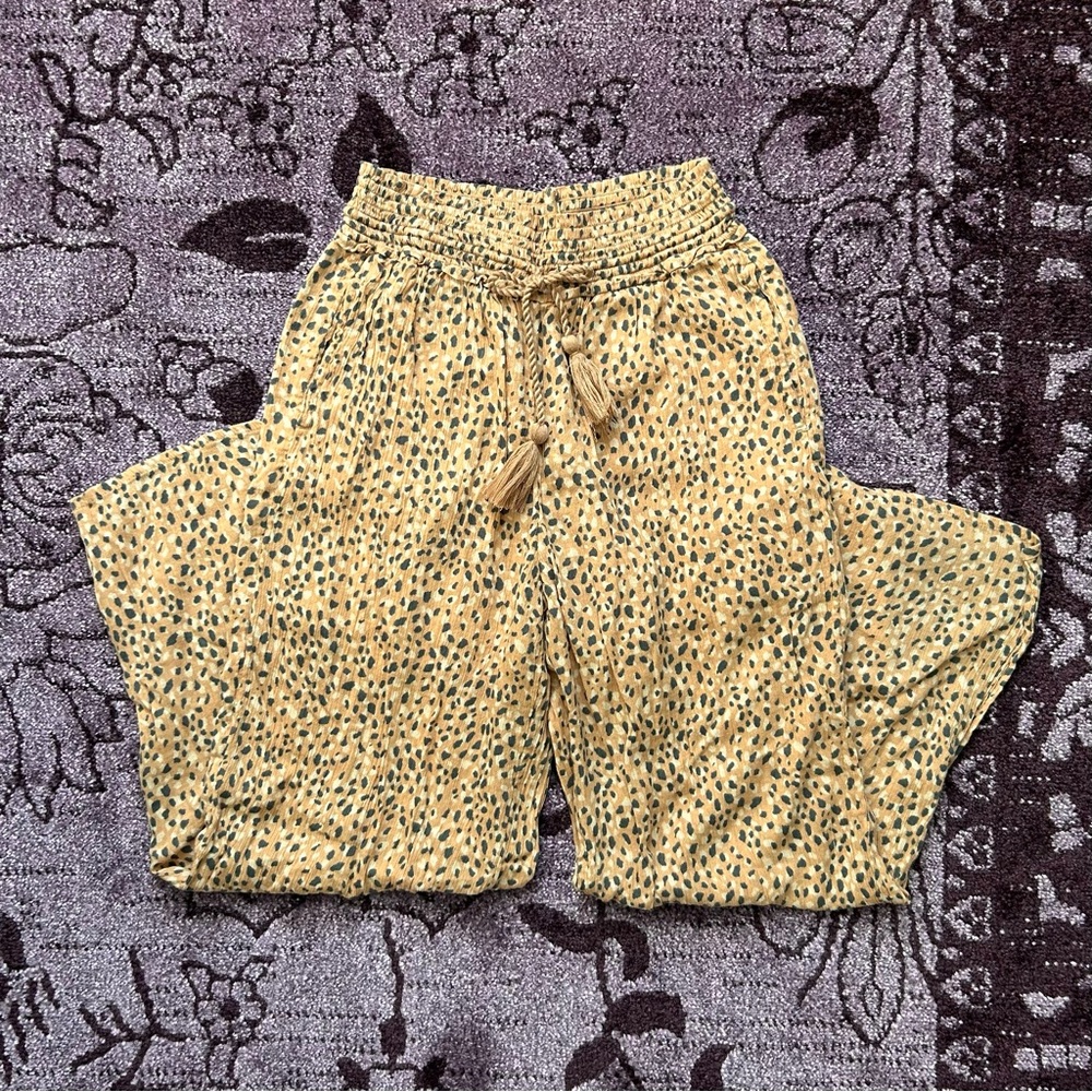 Abercrombie & Fitch Kids Yellow Patterned Pants